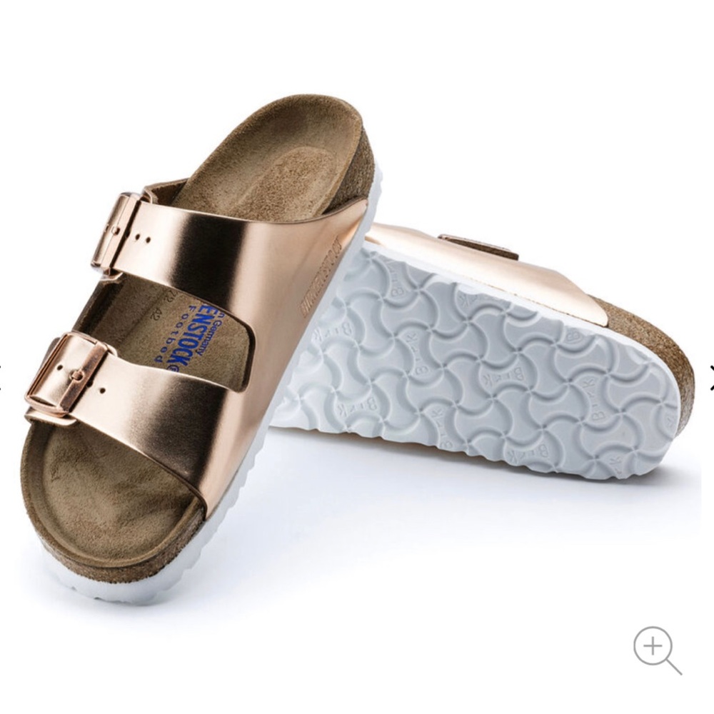 Rose Gold Arizona Birkenstock